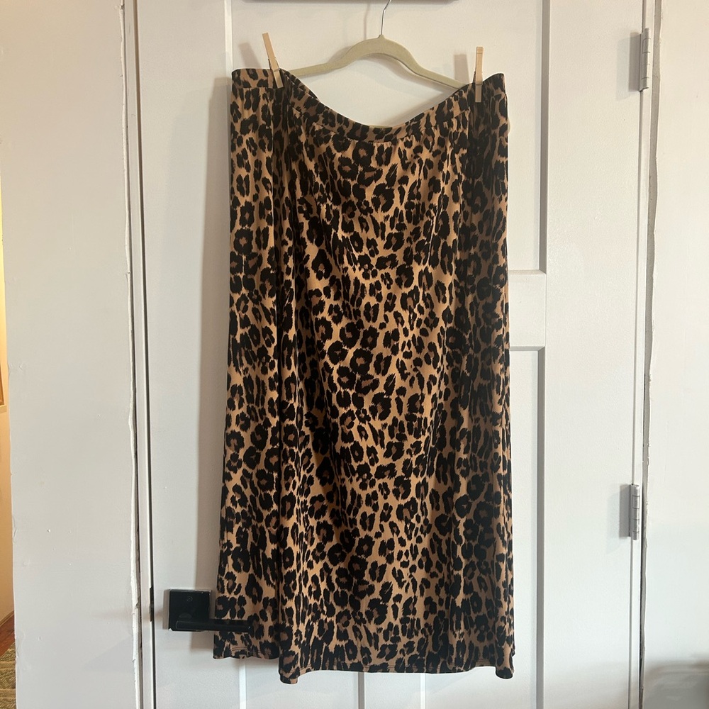 Maxi-length Cheetah print skirt from Lane Bryant.